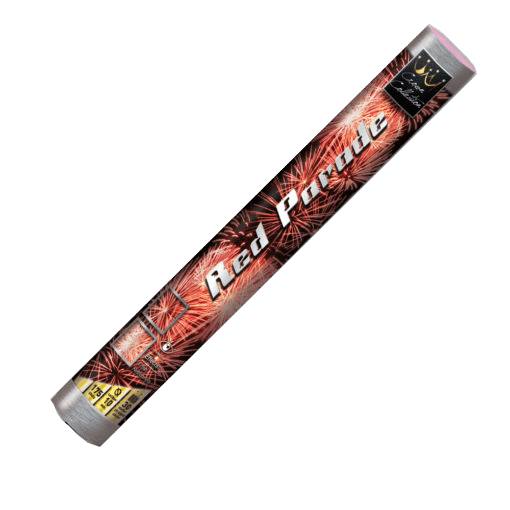 Red Parade Roman Candle from Zeus Fireworks