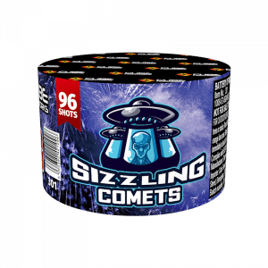 Sizzling Comets From Cube Fireworks