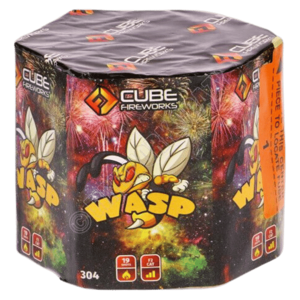 Wasp Barrage From Cube Fireworks